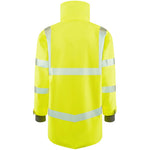 Leo Workwear Clovelly Yellow EcoViz 15K Performance+ Waterproof Breathable Executive Hi Vis Jacket