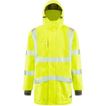 Leo Workwear Clovelly Yellow EcoViz 15K Performance+ Waterproof Breathable Executive Hi Vis Jacket