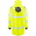 Leo Workwear Clovelly Yellow EcoViz 15K Performance+ Waterproof Breathable Executive Hi Vis Jacket