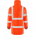 Leo Workwear Eastleigh Orange EcoViz 10K Mesh Lined Waterproof Breathable Hi Vis Jacket