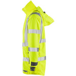Leo Workwear Eastleigh Yellow EcoViz 10K Mesh Lined Waterproof Breathable Hi Vis Jacket