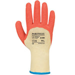 Portwest A105 Grip Xtra Orange Grip Glove with Latex Coating - 10g