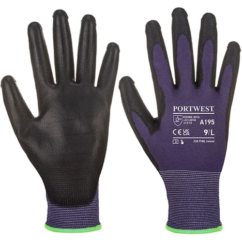 Portwest A195 Touchscreen Grip Glove with PU Coating - 13g