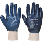 Portwest A300 Nitrile Knitwrist Work Gloves with Nitrile Coatings - 12g