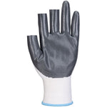 MultiSAVE 12 Pack - Portwest A311 Fingerless Glove with Nitrile Coating 13g (Pack 12)