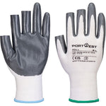MultiSAVE 12 Pack - Portwest A311 Fingerless Glove with Nitrile Coating 13g (Pack 12)