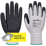 Portwest A312 Nitrile Diamond Knit Glove with Nitrile Foam Coating - 13g Multipack (Pack 12)