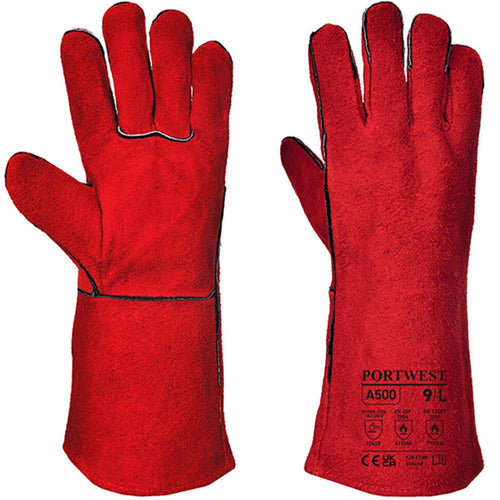 Portwest A500 Welders Gauntlet Red