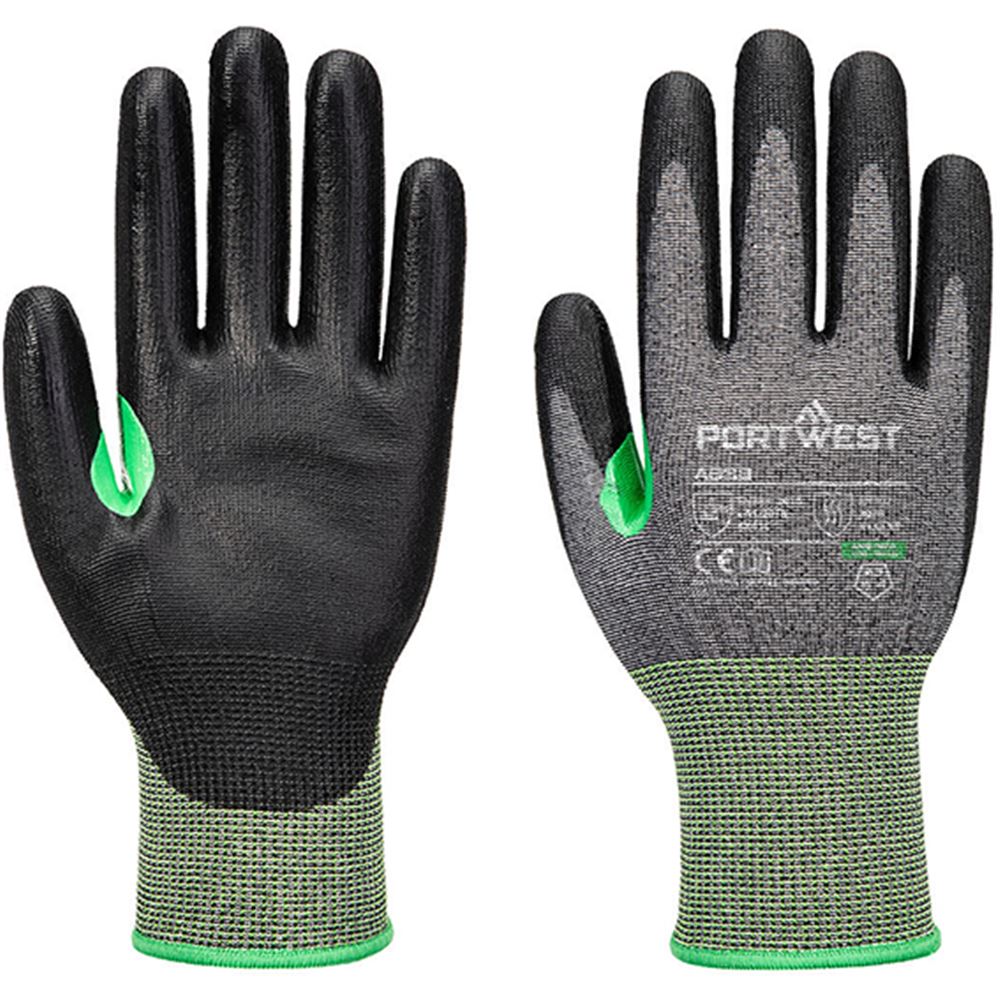 Portwest A638 CS Cut C PU Glove with Smooth PU Coating - 15g