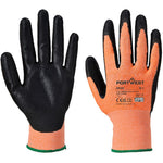 Portwest A643 Amber Cut B Glove with Nitrile Foam Palm Coating - 13g