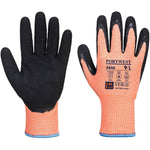 Portwest A646 Vis-Tex Winter Thermal Cut D Gloves with Sandy Nitrile Coating - 7g