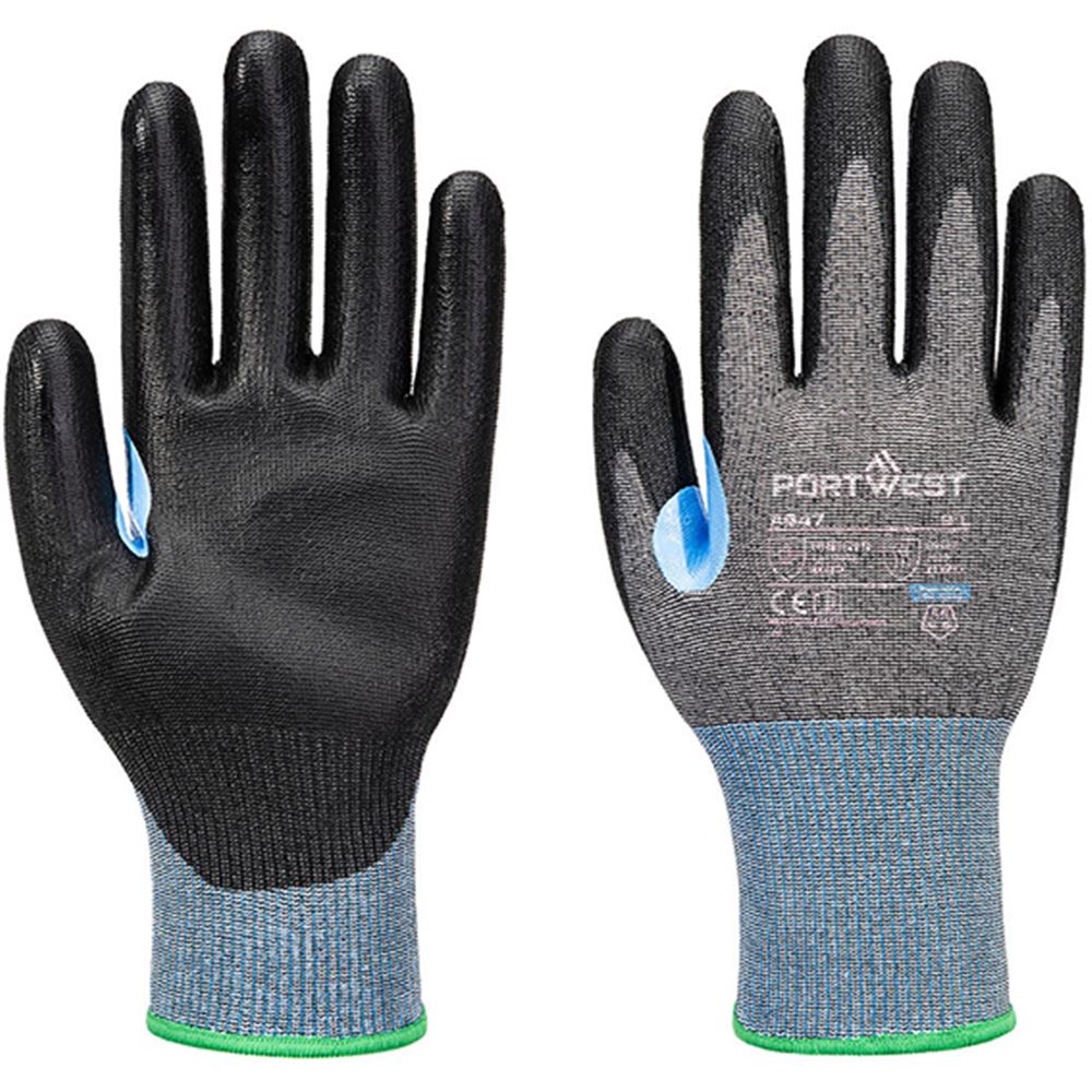 Portwest A647 CS Cut D PU Glove with Smooth PU Coating - 15g
