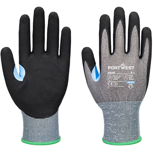 Portwest A648 CS Cut D Nitrile Glove with Nitrile Foam Coating - 21g
