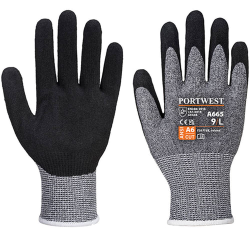 Portwest A665 Cut E Nitrile Glove with Flexible Nitrile Coating 13g
