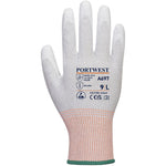Portwest A697 LR13 ESD Antistatic Cut B Gloves with PU Palm Coating - 13 gauge (Pack 12)