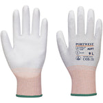 Portwest A697 LR13 ESD Antistatic Cut B Gloves with PU Palm Coating - 13 gauge (Pack 12)