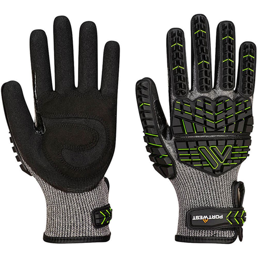 Portwest A755 VHR15 Cut F Impact Glove with Nitrile Foam Coating - 15g