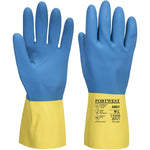 Portwest A801 Double Dipped Latex Chemical Resistant Gauntlet Gloves 30cm