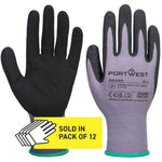 Portwest AB350 Dermiflex Ultra Glove with Sandy Nitrile Coating 15g MultiSave (Pack 12)
