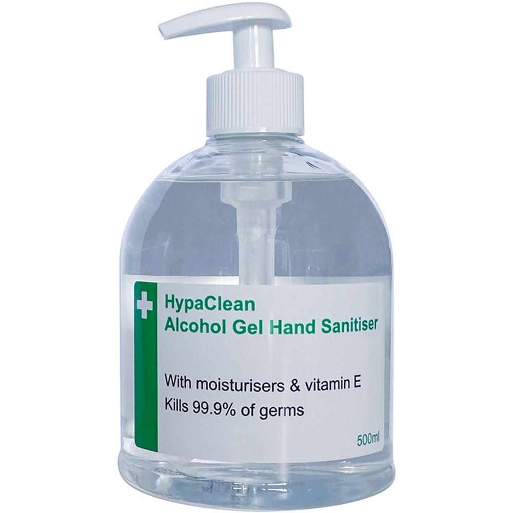 Alcohol Hand Gel Sanitiser 500ml Pump Dispenser