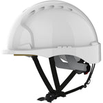JSP EVO3 Linesman Safety Helmet - Non Vented Wheel Ratchet Micro Peak