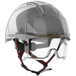 JSP EVO VISTAlens Dualswitch Safety Helmet with Integrated Eyewear & CR2 Reflective - Vented - Wheel Ratchet