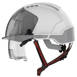 JSP EVO VISTAlens Dualswitch Safety Helmet with Integrated Eyewear & CR2 Reflective - Vented - Wheel Ratchet