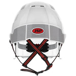 JSP EVO VISTAlens Dualswitch Safety Helmet with Integrated Eyewear & CR2 Reflective - Vented - Wheel Ratchet