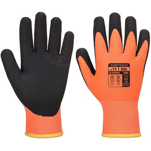 Portwest AP02 Water Repellent & Thermal Glove with Sandy Nitrile Coating - 10g