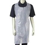 White Polythene Aprons (Pack 100)