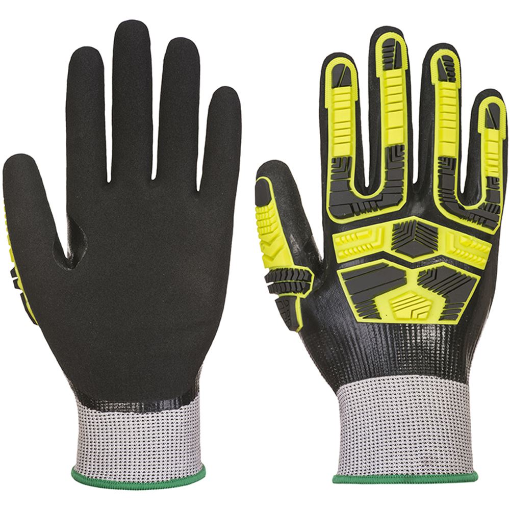 Portwest AP55 Cut D Waterproof HR Cut Impact Gloves with Nitrile Coating - 18g