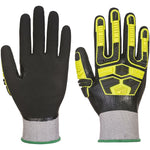 Portwest AP55 Cut D Waterproof HR Cut Impact Gloves with Nitrile Coating - 18g