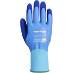 MultiSAVE Pack 12 - Portwest Waterproof Work Gloves with Latex Foam Coating 13g APB80 (12 Pairs)