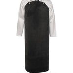 Black Butyl Rubber Apron Complete With Ties - Heavy Duty