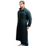 Black Butyl Rubber Apron Complete With Ties - Heavy Duty