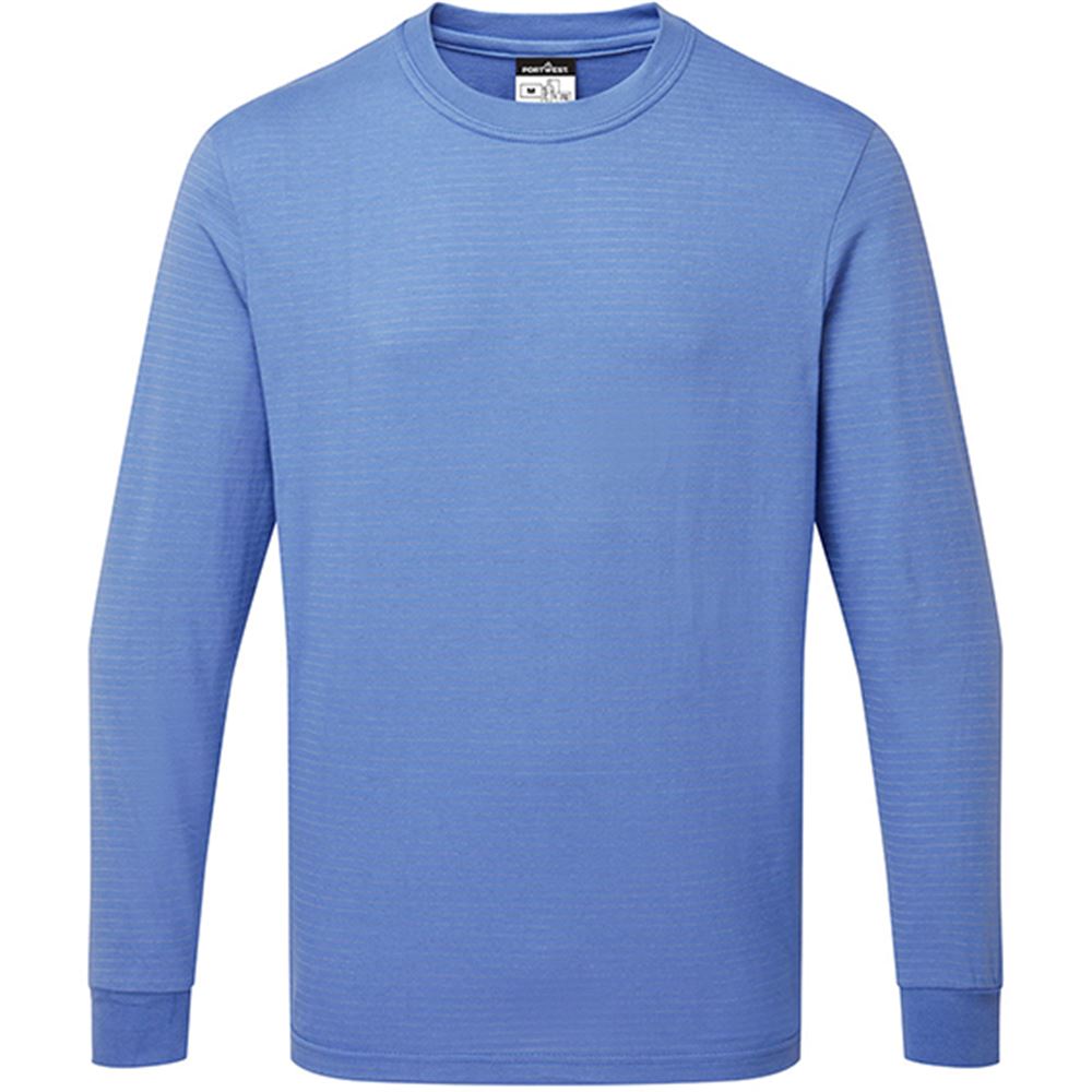 Portwest AS22 Anti-Static ESD Long Sleeve T-Shirt 150g