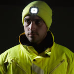 Portwest B029 Beanie Hat USB Rechargeable LED Head Light