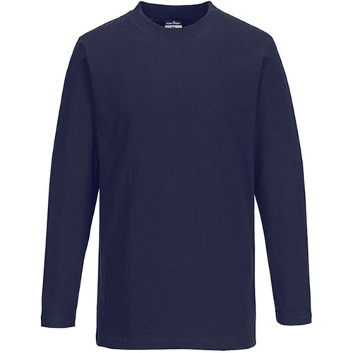 Portwest B196 Turin Cotton Long Sleeved T-Shirt 195g
