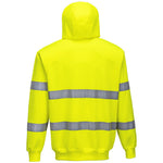 Portwest B305 Yellow Hi Vis Zipped Hoodie