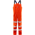 Leo Workwear Northam Orange EcoViz 15K Waterproof Breathable Hi Vis Bib & Brace