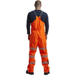 Leo Workwear Northam Orange EcoViz 15K Waterproof Breathable Hi Vis Bib & Brace