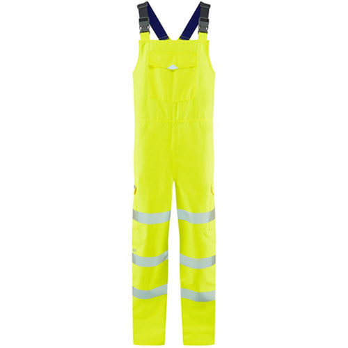 Leo Workwear Northam Yellow EcoViz 15K Waterproof Breathable Hi Vis Bib & Brace