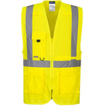 Portwest C357 Yellow Tablet Pocket Executive Hi Vis Vest