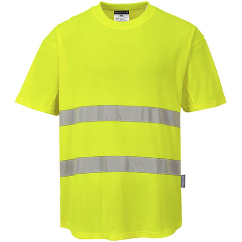 Portwest C394 Yellow MeshAir Cool Hi Vis T Shirt