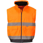 Portwest C468 Orange/Navy Padded Waterproof 2-in-1 Hi Vis Bomber Jacket