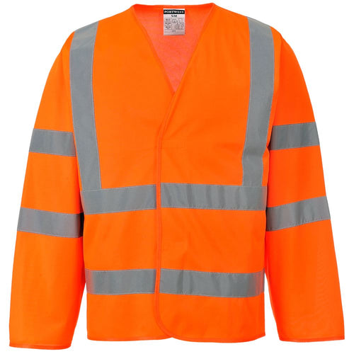 Portwest C473 Orange Long Sleeve Hi Vis Vest