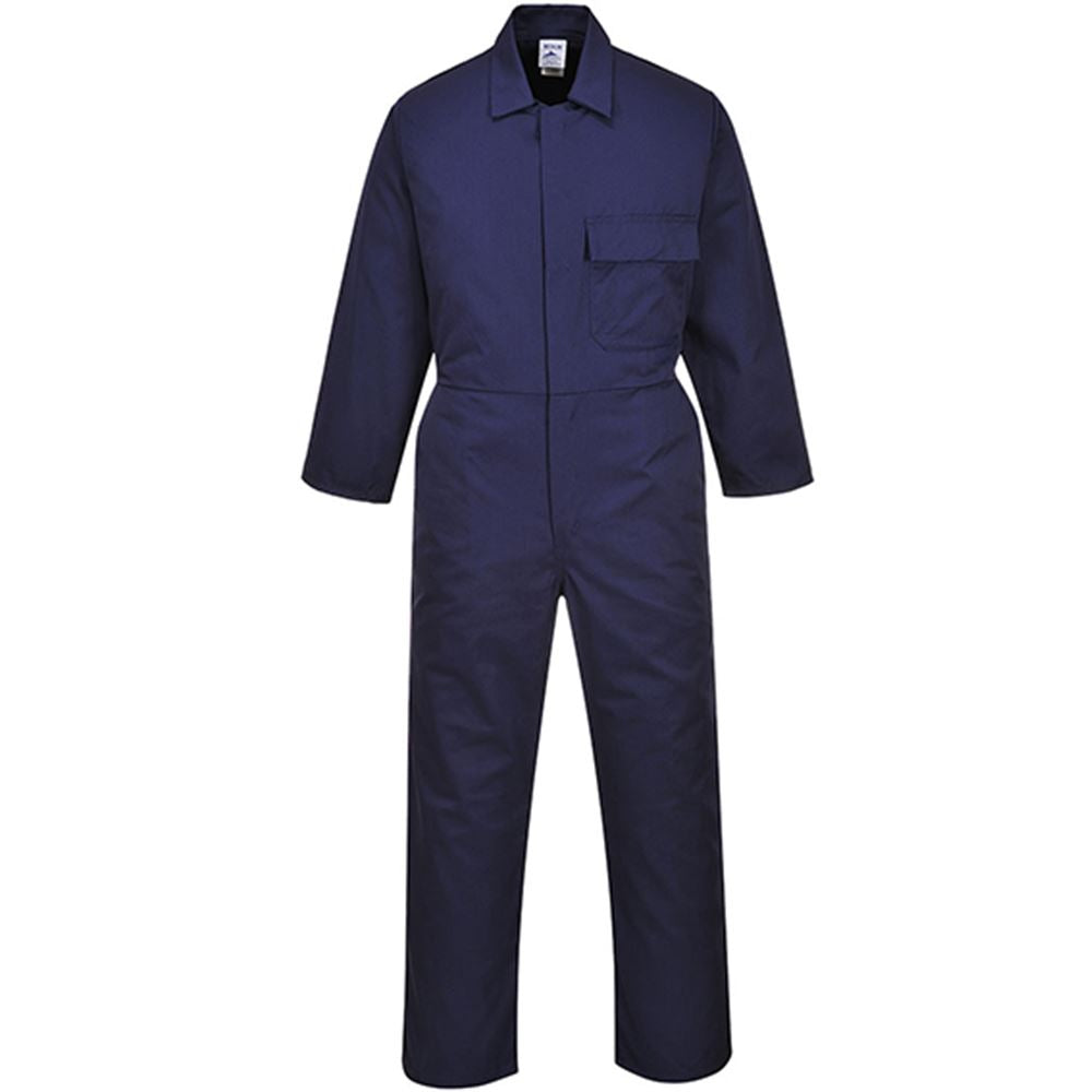 Portwest C802 Navy Standard Polycotton Coverall 245g