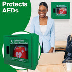 Universal Indoor Defibrillator Cabinet with Alarm