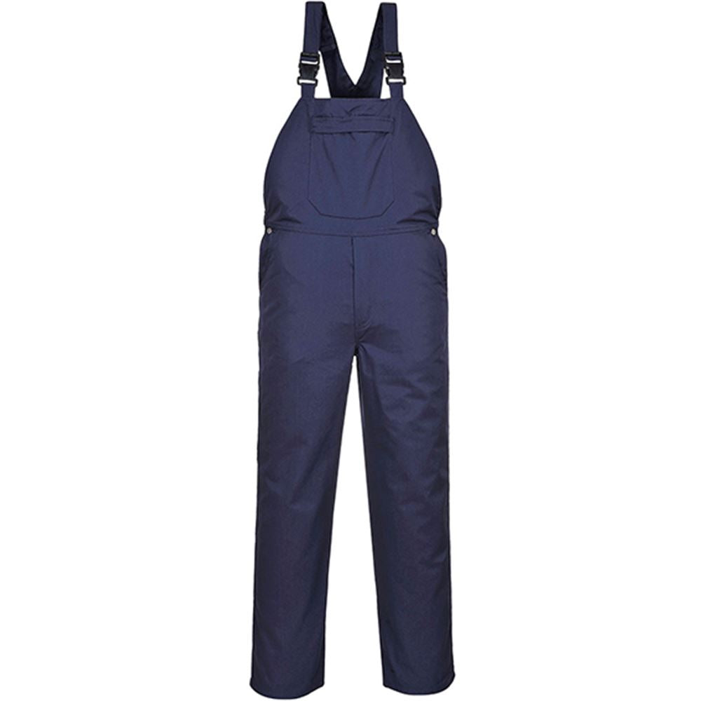 Portwest C875 Navy Burnley Polycotton Bib & Brace Overalls 245g