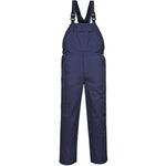 Portwest C875 Navy Burnley Polycotton Bib & Brace Overalls 245g